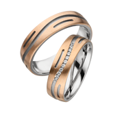 Linden Trauringe / Eheringe Thun mit Diamant 0.010 ct. - 1532/1533